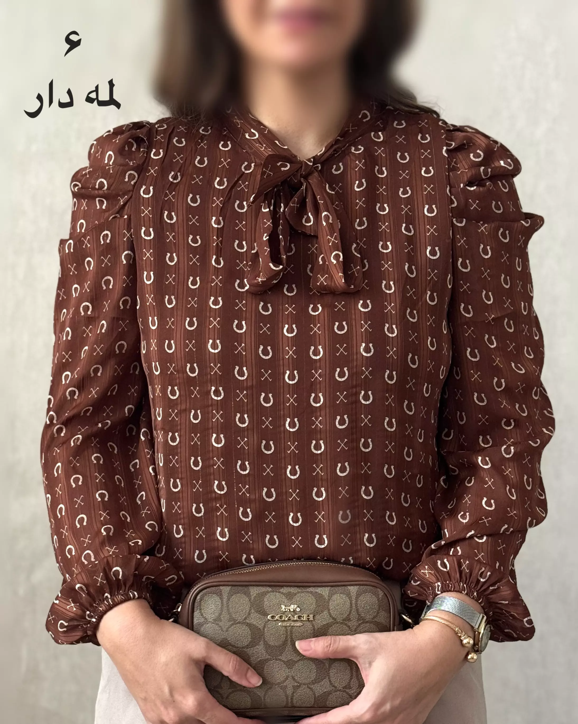 شومیز حریر آستین پفی 9